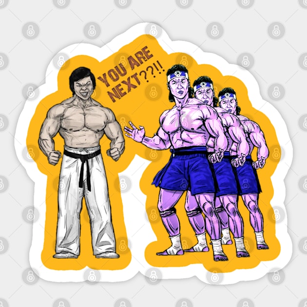 Bloodsport t-shirt Sticker by Hitamshop